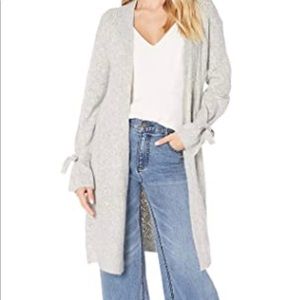 Super Soft Grey Long Cardigan Sweater NEW NWT
